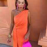 Lia™ | Robe Longue Asymétrique