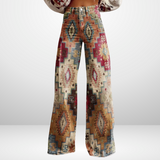 ALMA™ | Pantalon Vintage au Style Géométrique Élégant