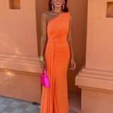 Lia™ | Robe Longue Asymétrique