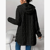 Edith - Sweat à capuche koselig avec manteau en teddy pour femme