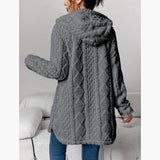 Edith - Sweat à capuche koselig avec manteau en teddy pour femme