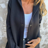Appolinia™ | Cardigan avec Boutons et Capuche