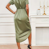 Floryn™ | Robe Enveloppante Élégante en Soie