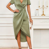 Floryn™ | Robe Enveloppante Élégante en Soie