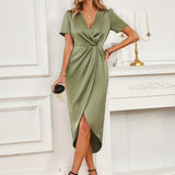 Floryn™ | Robe Enveloppante Élégante en Soie