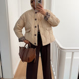 Noémie™ Veste élégante avec doublure léopard